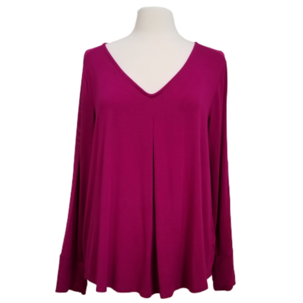 Cable & Gauge fuschia top